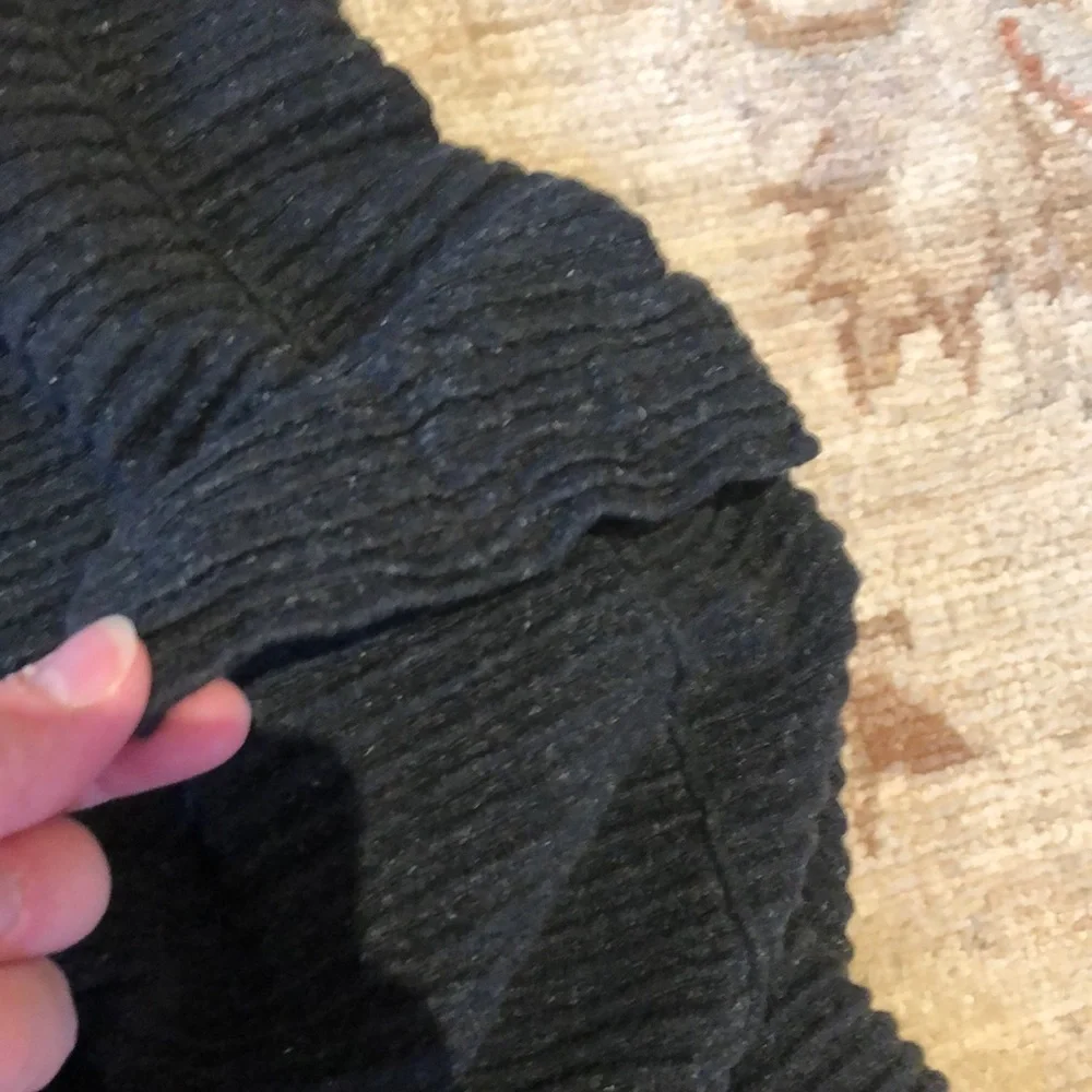 Eileen Fisher charcoal gray heavy cardigan